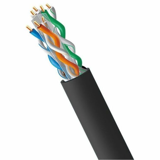 4xem 4XCAT6A1000RBK 1000ft Cat6a Riser Cable Black 23AWG