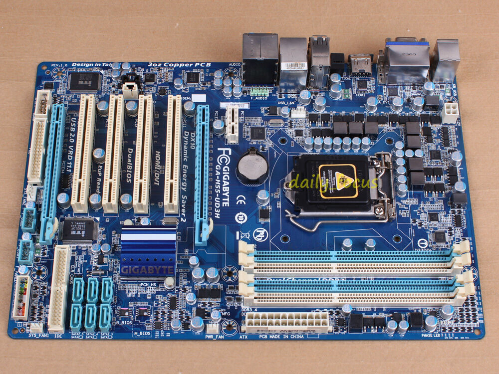 Gigabyte GA-H55-UD3H V1.0 Motherboard LGA 1156 DDR3 Intel H55
