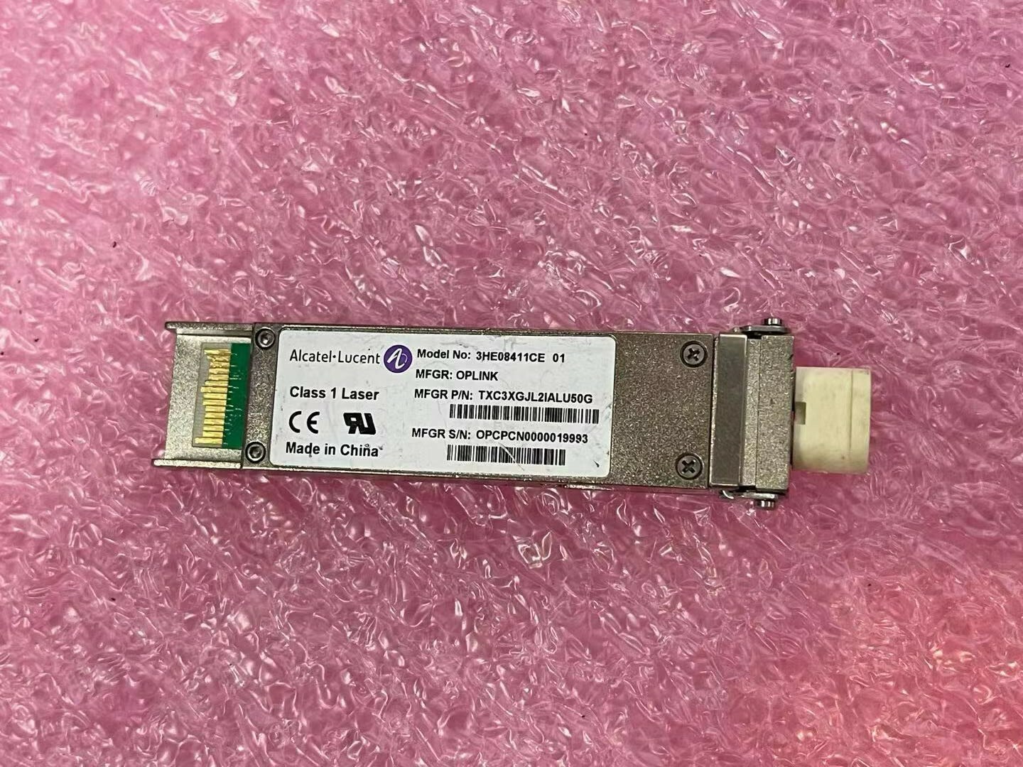 Alcatel-Lucent  3HE08411CE XFP 10GBASE-ZR  CWDM 1551nm 70km 