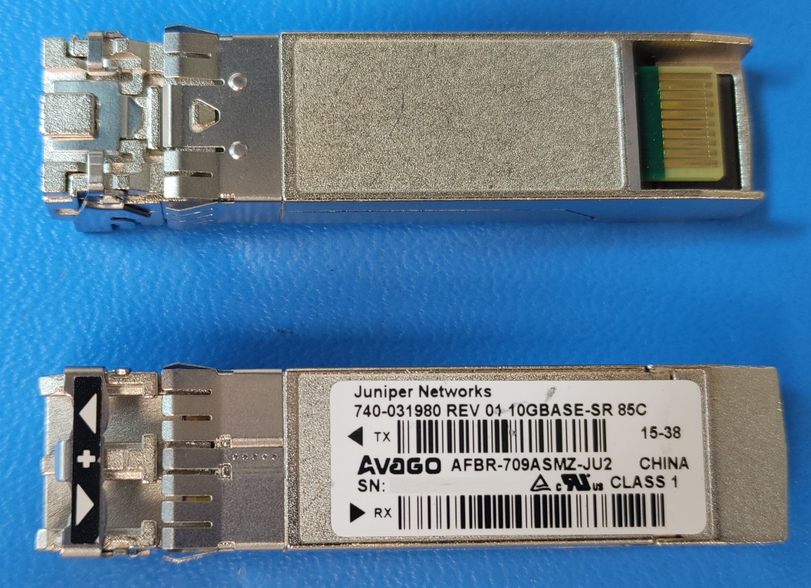 LOT of 9 Genuine Juniper Networks 740-031980, 10GE SFP+ SR, AFBR-709ASMZ-JU2