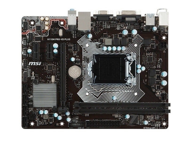 For MSI H110M PRO-VD PLUS motheboard LGA1151 DDR4 32G VGA+DVI M-ATX Tested ok