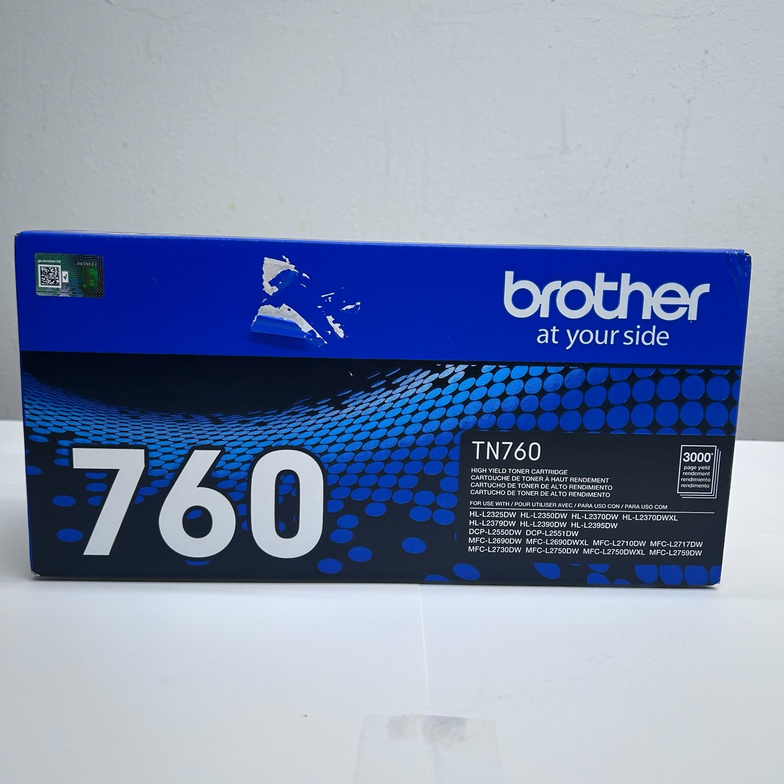 Brother TN-760 T Genuine High Yield Toner Cartridge. SEALED**