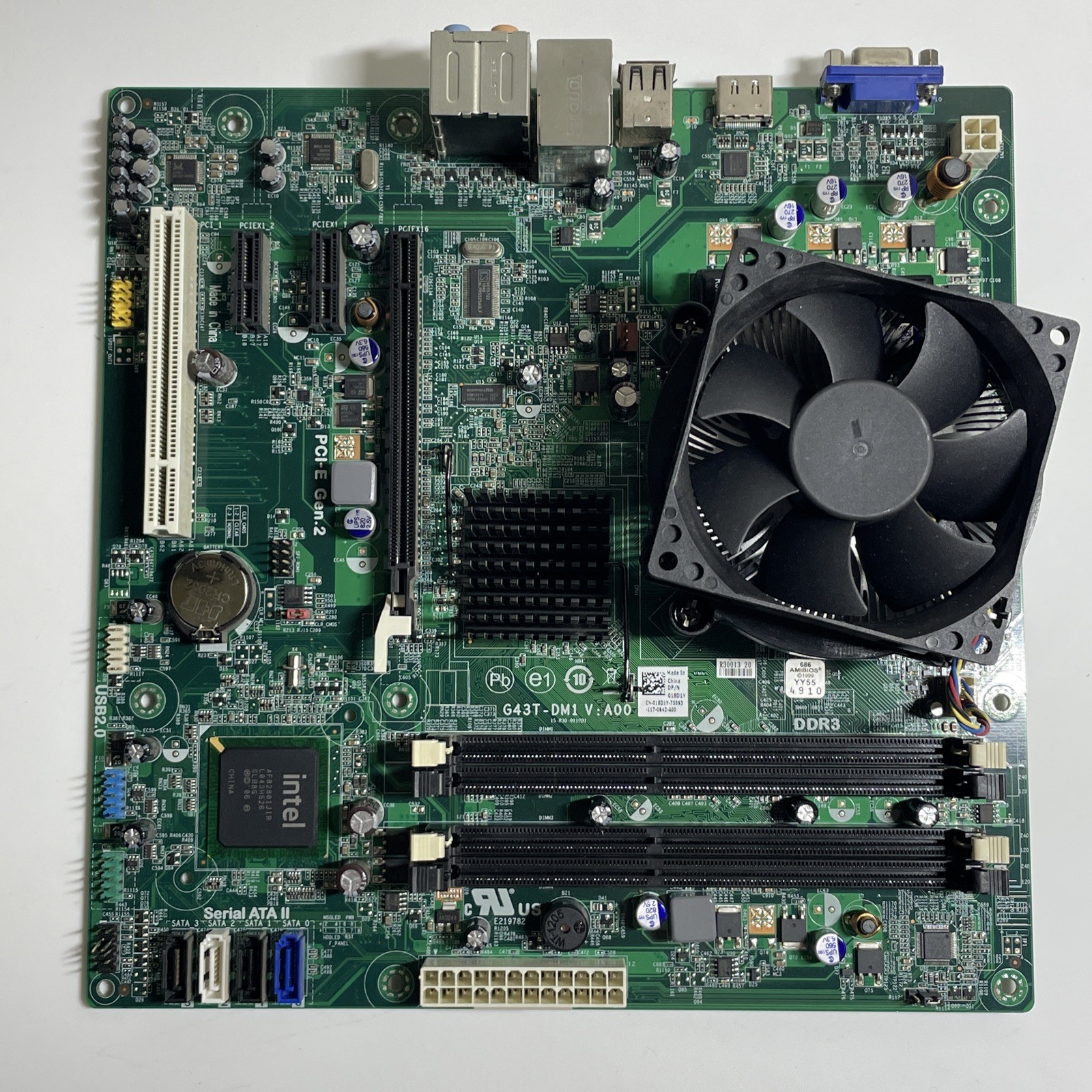 DELL Inspiron 560 018D1Y G43T-DM1 LGA775 Motherboard & Intel Pentium 3.20Ghz CPU