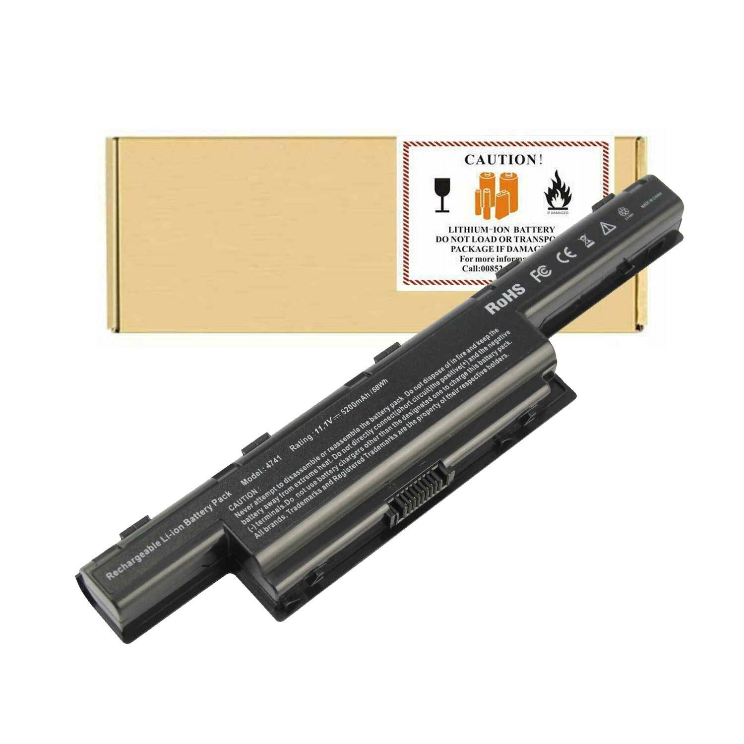 New Replacement Battery For Gateway NV75S NV75S17U NE56R41U 5200mAh 6 cell USA