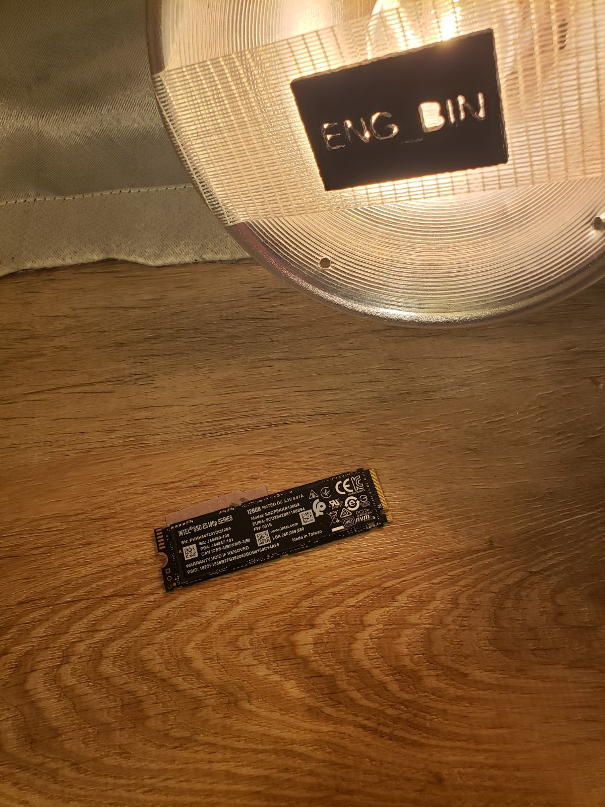 [044ISS] NVMe SSD -- 128GB -- USED, GOOD, SMART DATA POSTED
