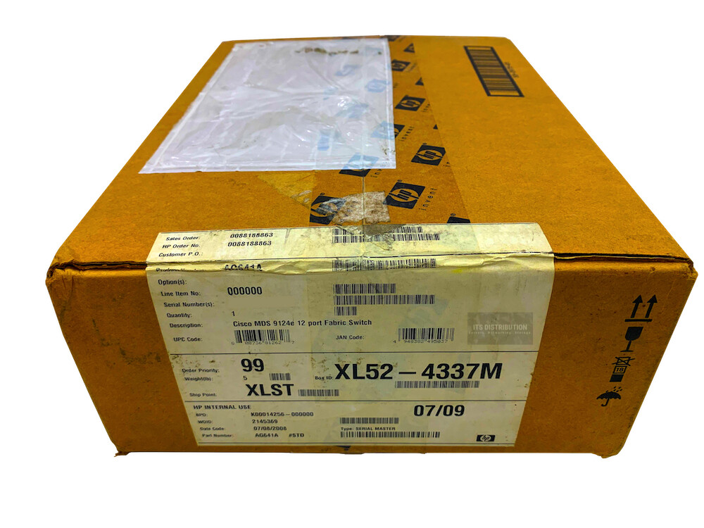 AG641A I HP BladeSystem Cisco MDS 9124e 12port Fabric Switch C-Class BRAND NEW