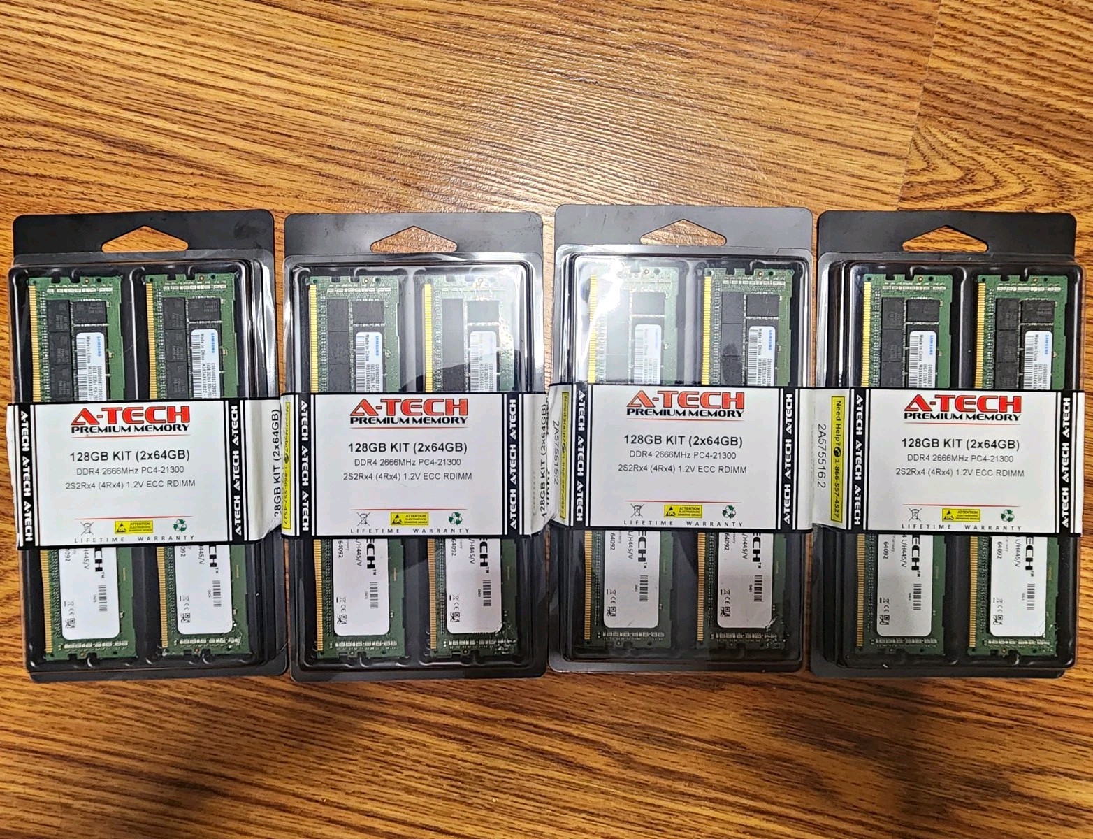 A-Tech 512gb (8x64GB) DDR4 2666MHz PC4-21300 ECC RDIMM (C00500082739DC8D88)