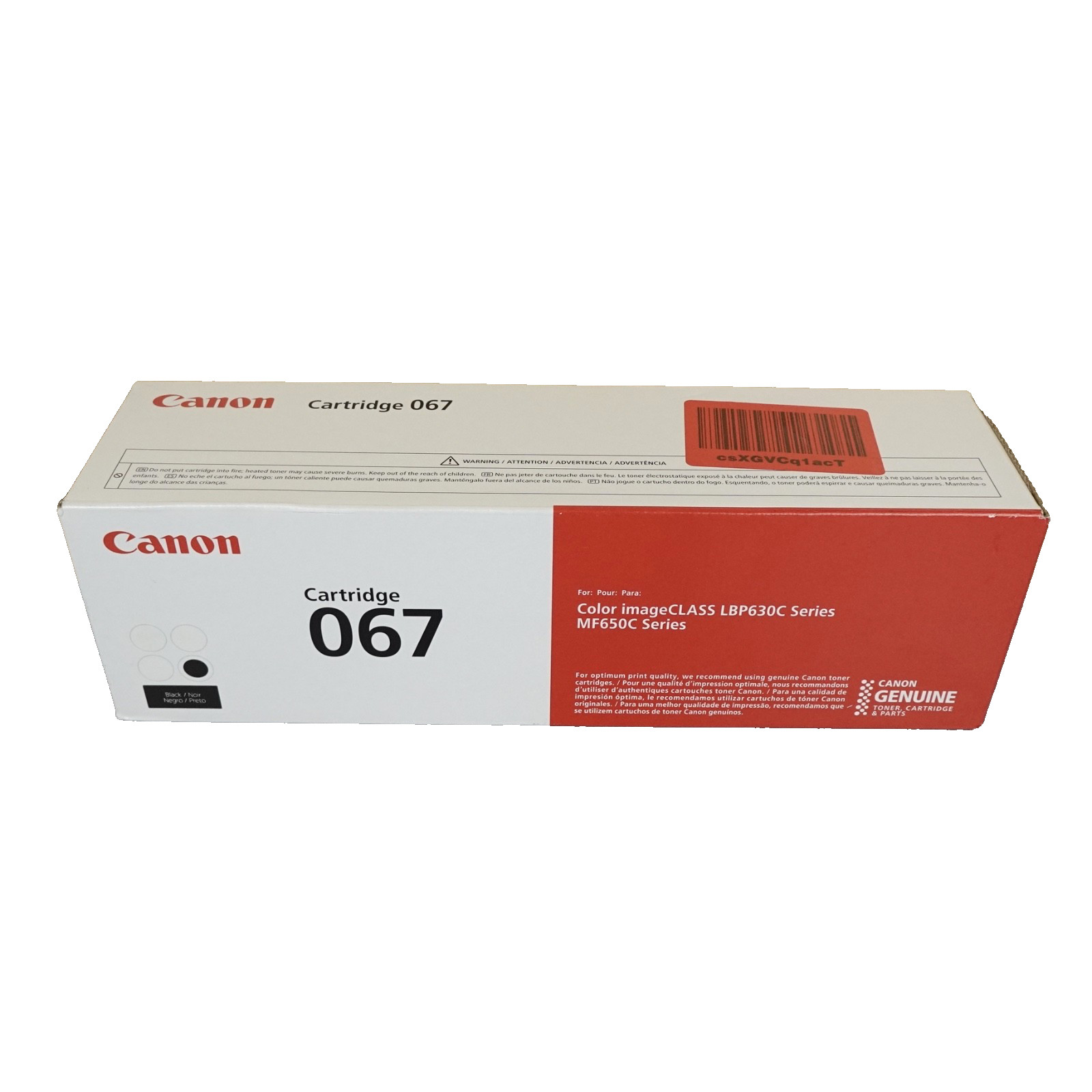 Canon 067 Black Genuine Original Brand New & Factory Sealed 2025
