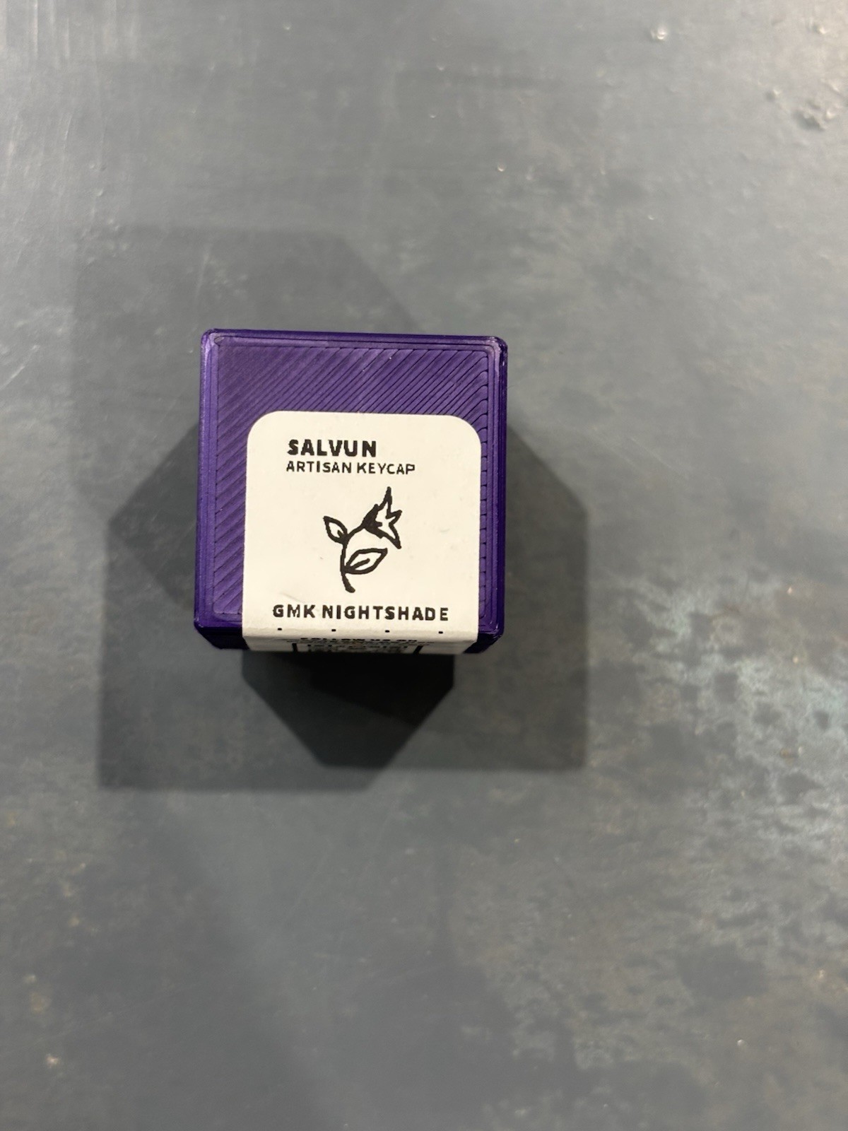 Salvun GMK Nightshade Artisan Metal Keycap Purple Gold Limited Edition