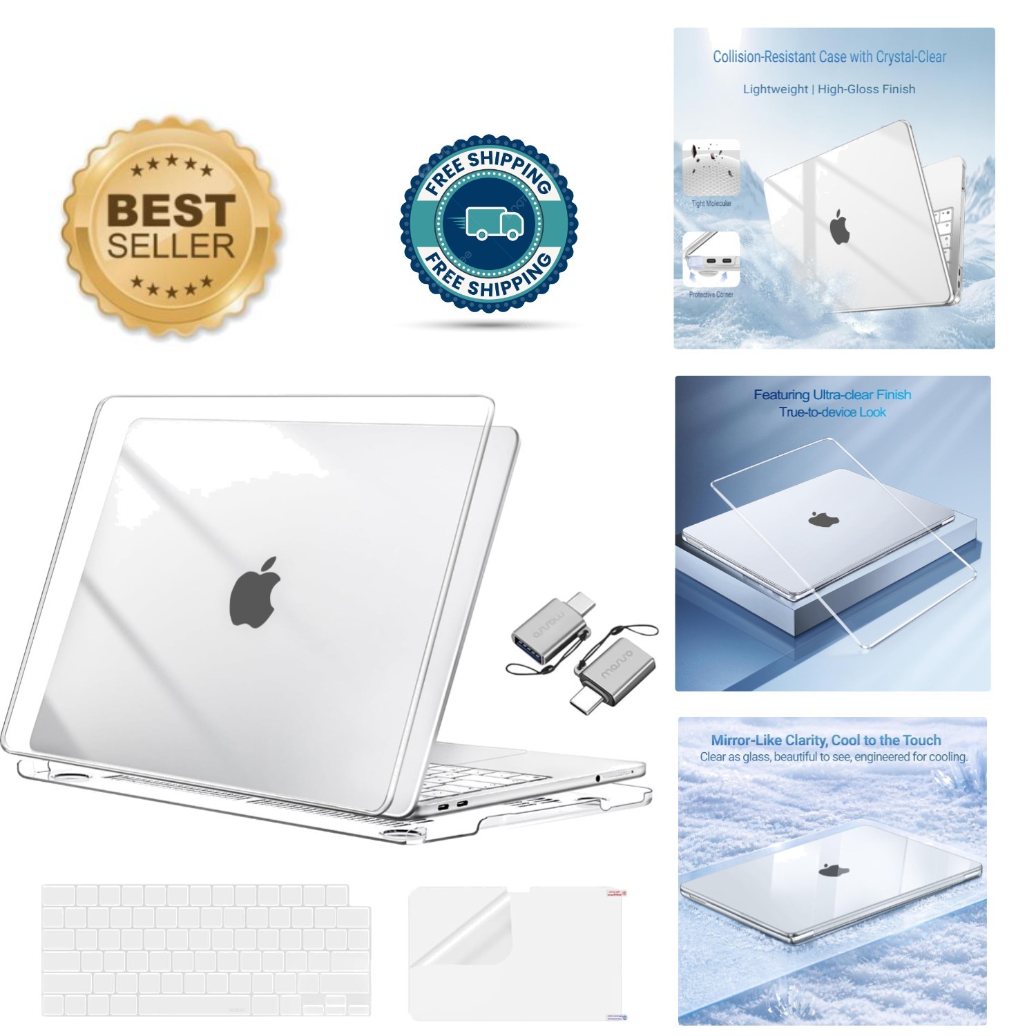 Ultra-Thin, Transparent Case for MacBook Neo 13 Inch A3404 - Effortless Style