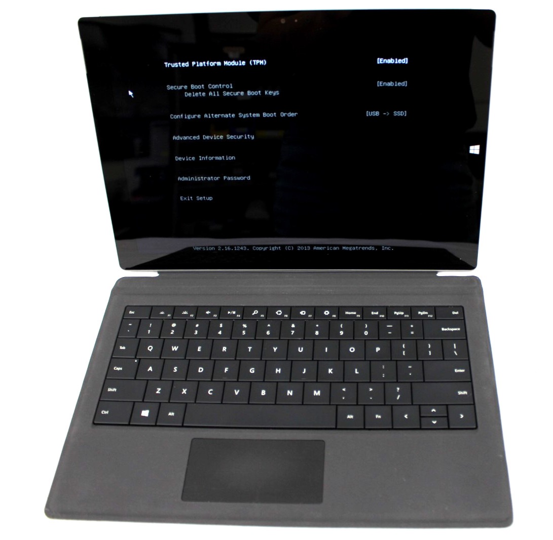 Lot of 3 Microsoft Surface Pro 3 1631 i5-4300U 1.90GHz 4GB 128GB SSD Laptop NoOS