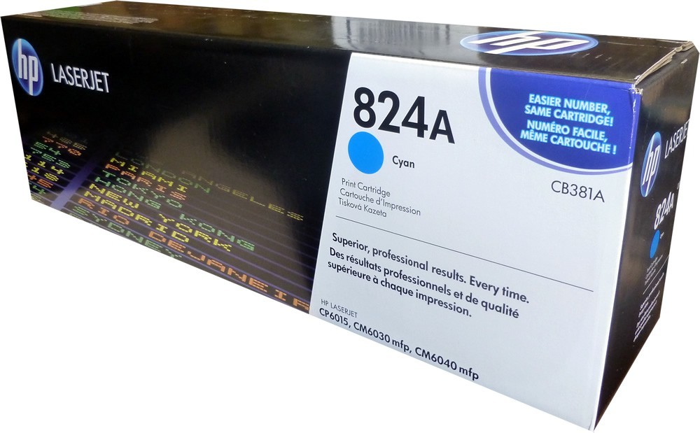 Original HP 824A Cyan Toner Cartridge. New Sealed Box, We Ship Fast