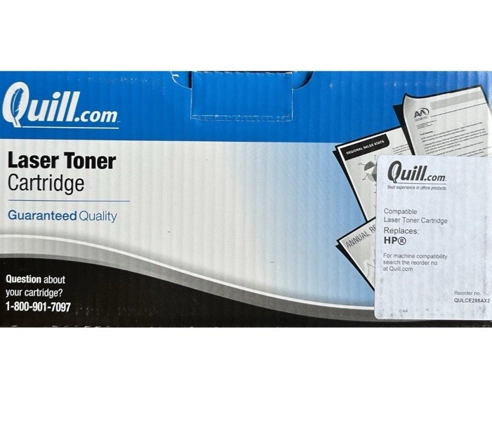 Quill Brand replacement HP CE285A(J) Black Laser Toner Ink Cartridge Sealed