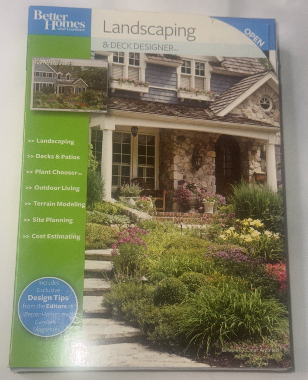 Better Homes and Gardens Landscaping & Deck Designer Version 9.0 PC Software NEW