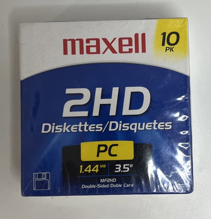 Maxwell 1.44MB Floppy Diskette 10 Pack