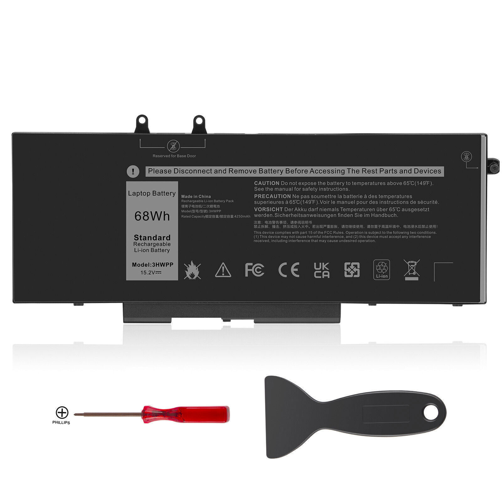 ✅4GVMP 3HWPP Battery For Dell Latitude 5400 5401 5500 5501 5510 Precision 3540