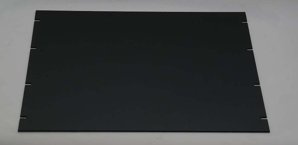 BUD INDUSTRIES 9U PA-1109 ALUMINUM RACK CABINET PANEL 15.75" BLACK FACE PLATE