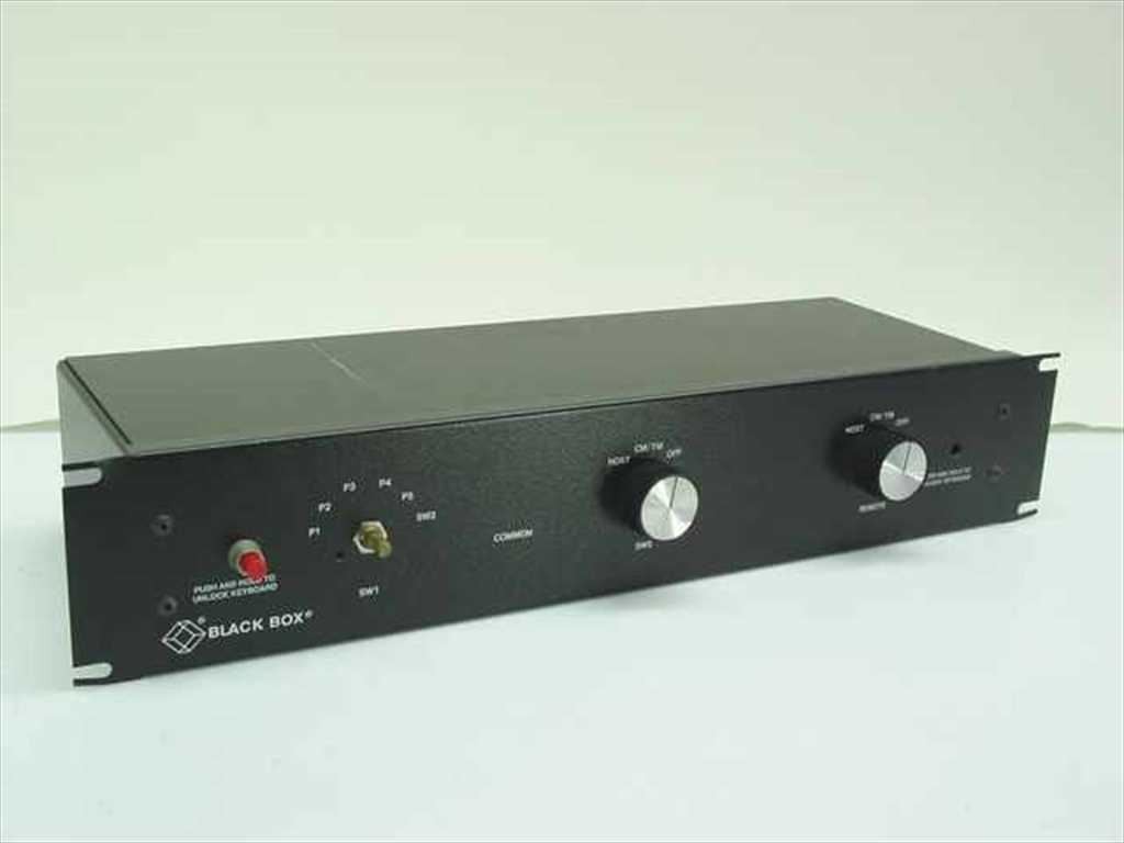 Black Box SR-3020-Q Rackmount KVM Switch Box 5-Port DB9 PS/2 Serial