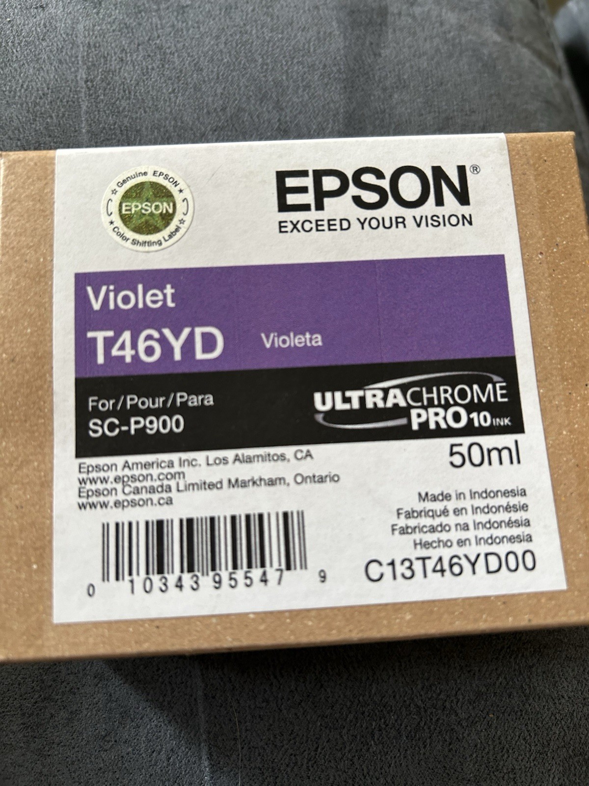 Epson Ultrachrome PRO10 -Ink -Violet
