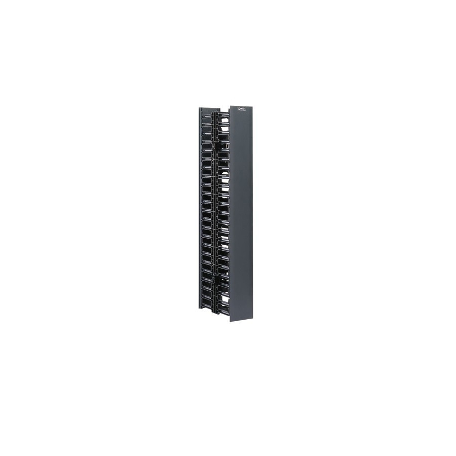 Panduit WMPV22E Vertical Dual-Sided Manager ABS 22RU 4.9 Inch Wide Black