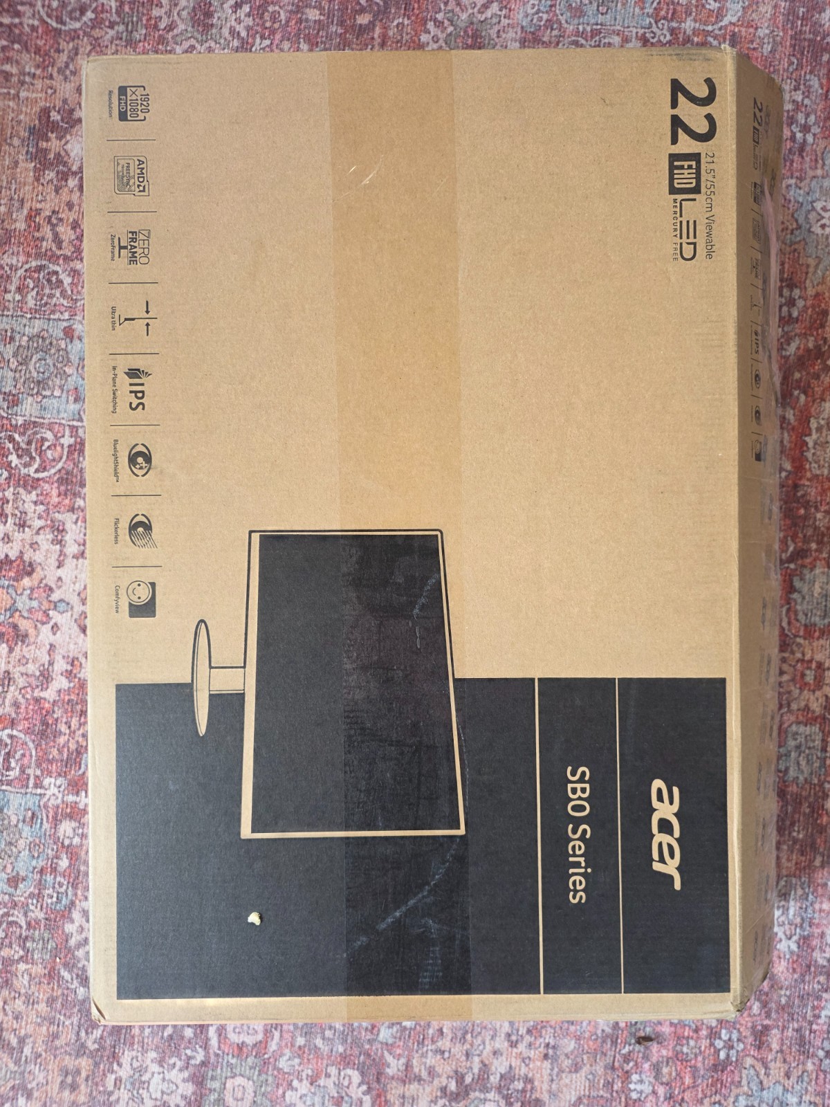 Acer sb0 series 22" monitor, *mount not sturdy*