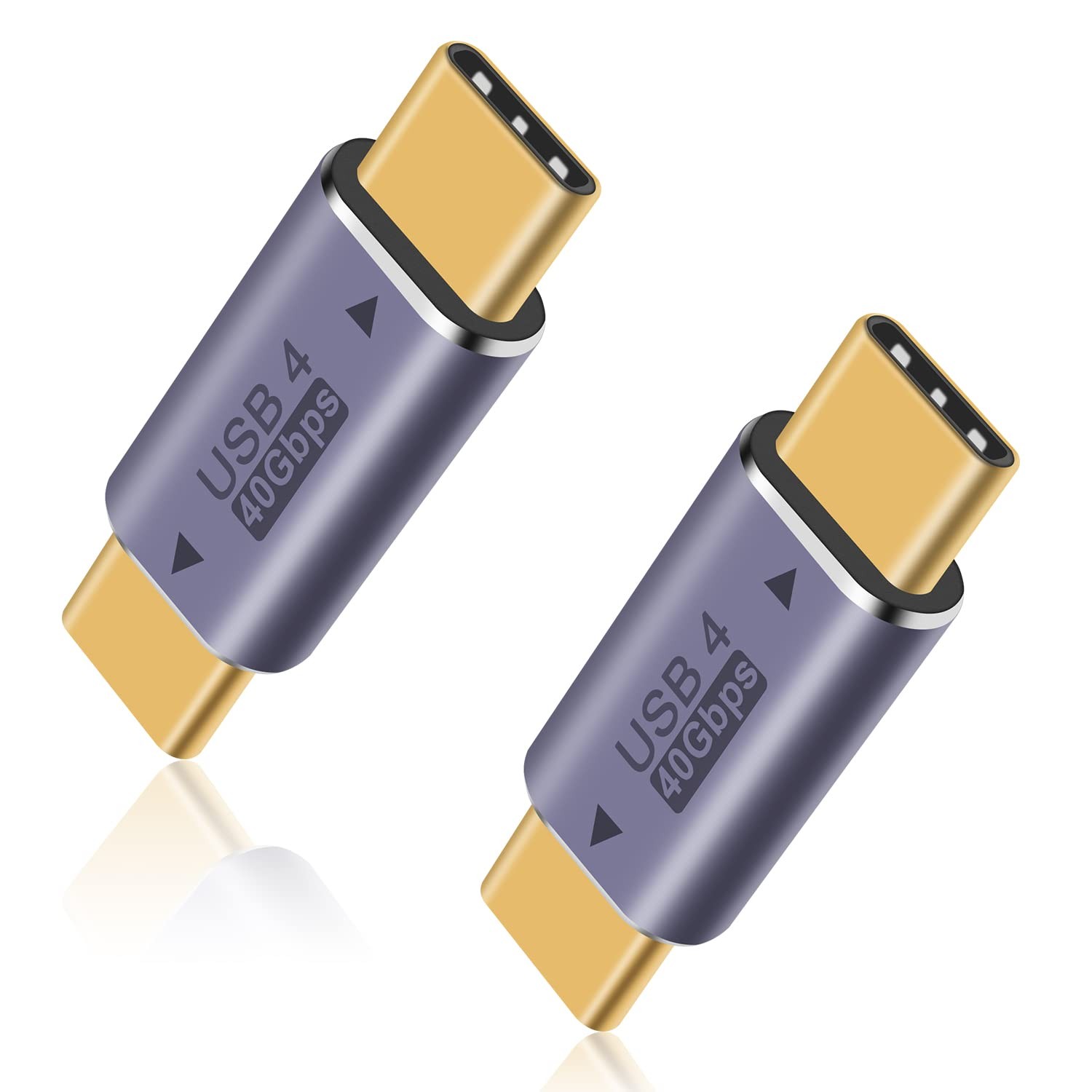 Duttek USB C to C Adapter 40Gpbs, 8k@60HZ and 100W Fast Charging, violet