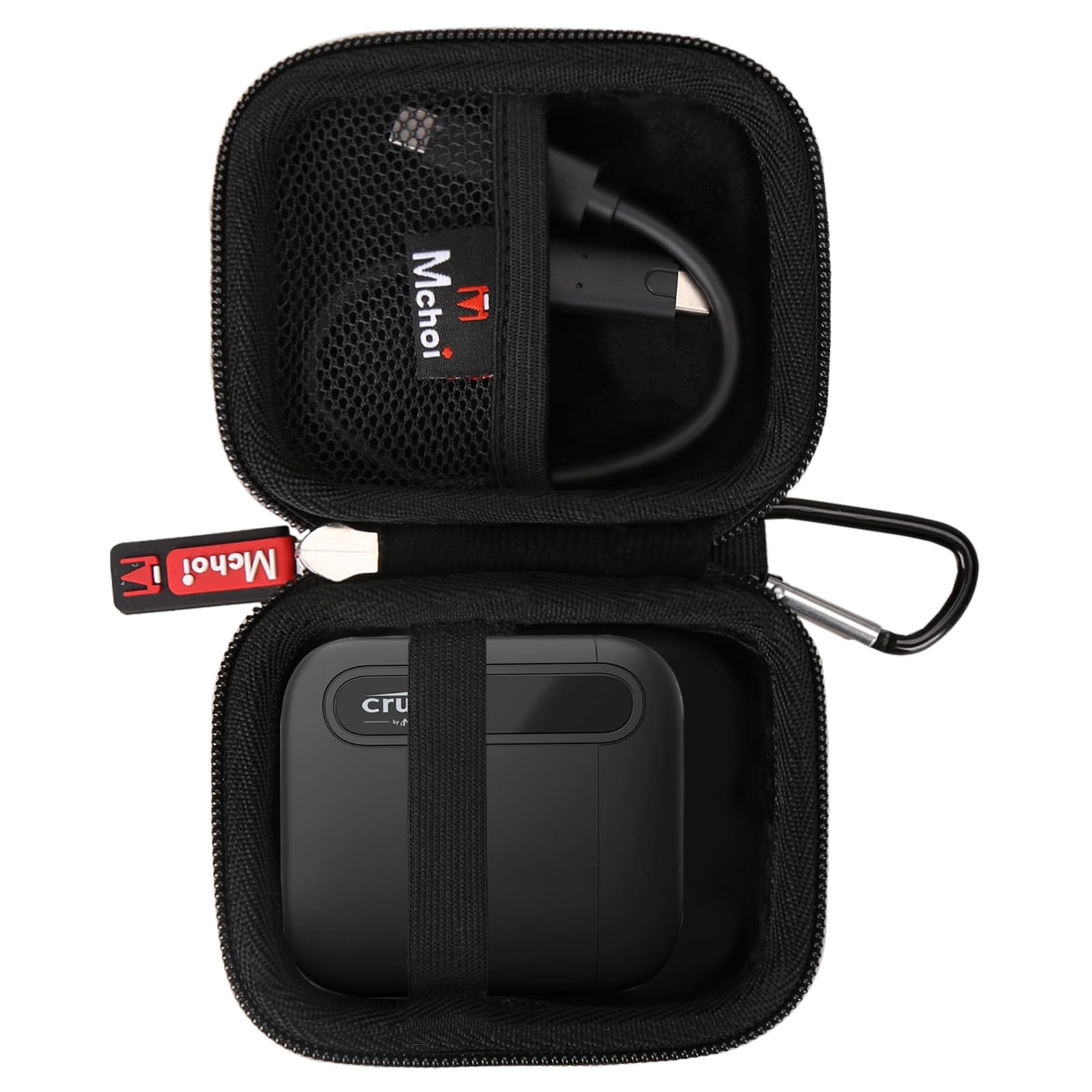 Hard Carrying Case for Crucial X10/ X9 Pro 4TB/ 3.9*2.9*1.7 inches, All Black