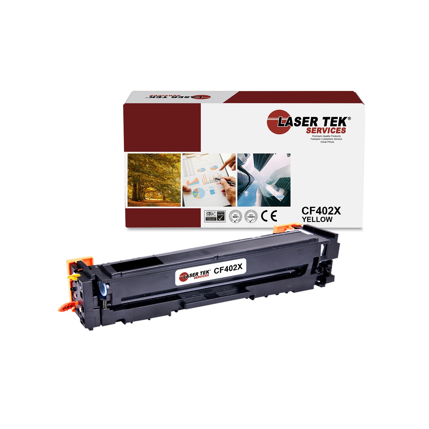 LTS 201X CF402X Yellow HY Compatible for HP LaserJet Pro M252dw M252n MFP Toner