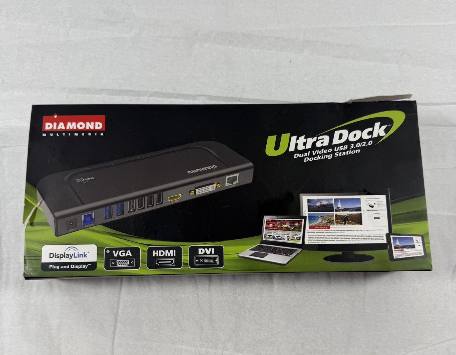Diamond Multimedia UltraDock Dual Video USB 3.0/2.0 Docking Station