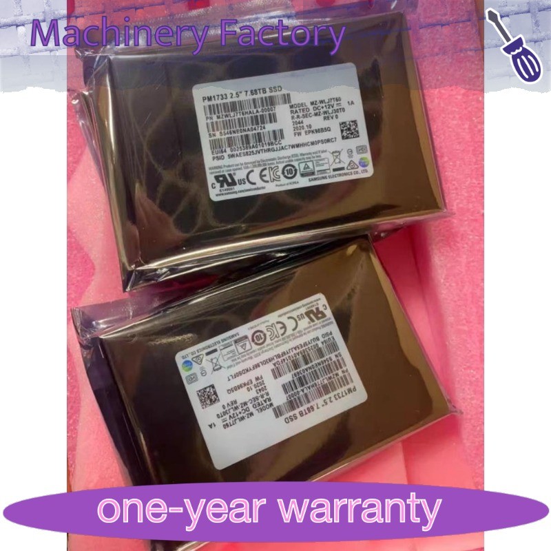 Samsung PM1733 7.68TB SSD NVME MZWLJ7T6HALA-00007 MZ-WLJ7T60 U.2 PCIE 4.0 X4