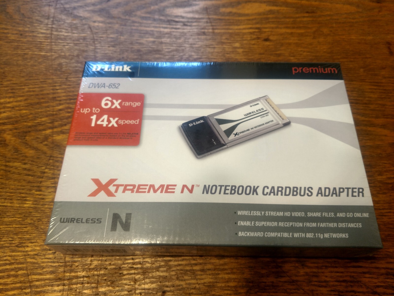 D-Link DWA-652 Xtreme N Wireless Adapter 802.11g/n; Laptop-Notebook New Sealed