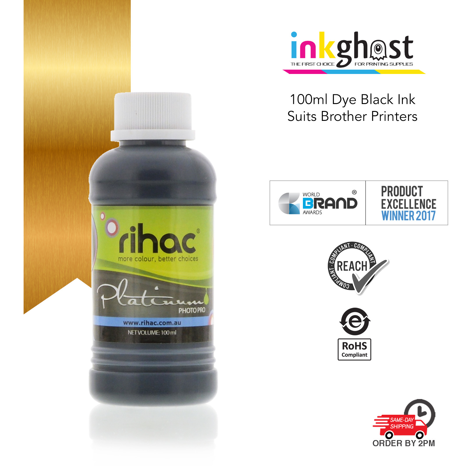 Rihac Refill ink for Brother LC3317 LC3319 cartridges MFC-J6530DW J6730DW J6930