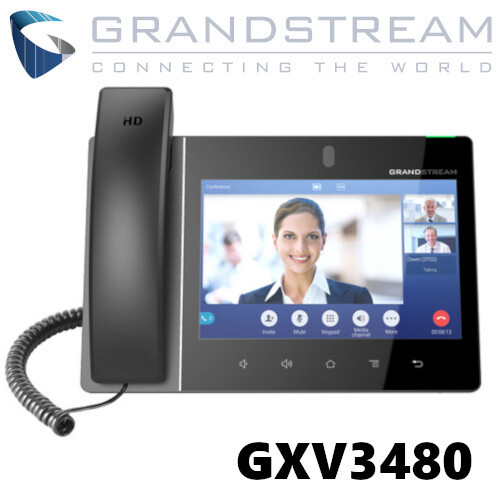Grandstream GXV3480 8" LCD Touchscreen Deskphone w/ 2MP Camera Android 11