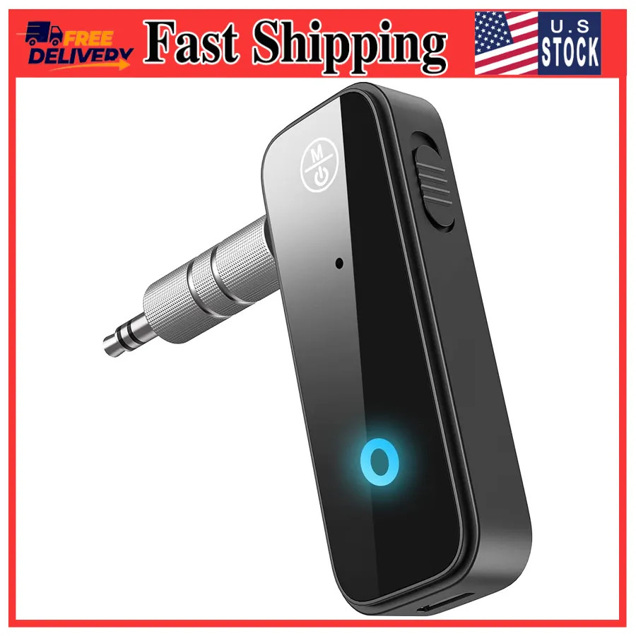 Bluetooth 5.4 AUX Adapter 2 in 1 Transmitter Receiver for Car TV Home Audio 3...