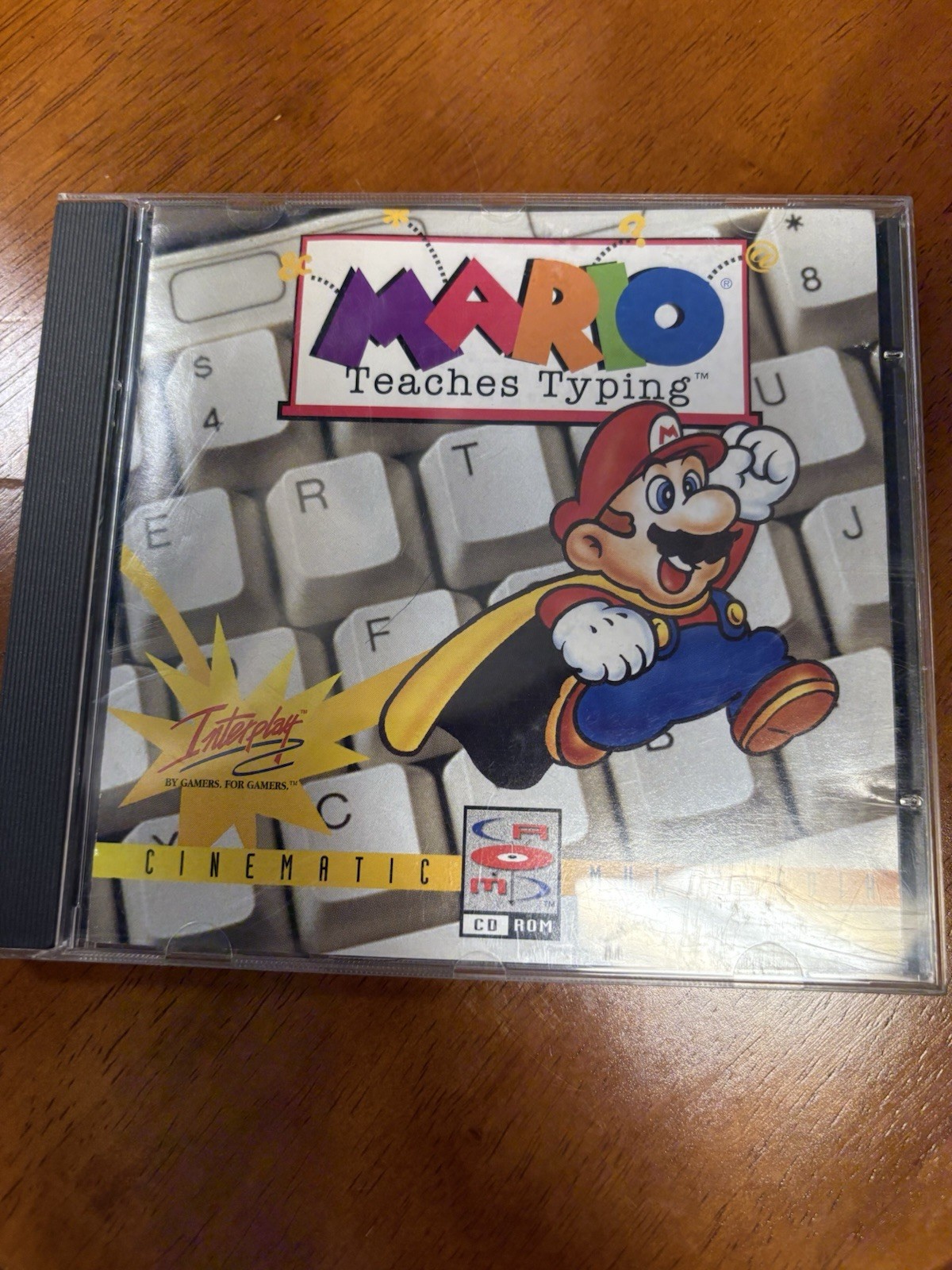 Vintage 1995 Mario Teaches Typing PC CD-ROM Interplay Nintendo Learning Software