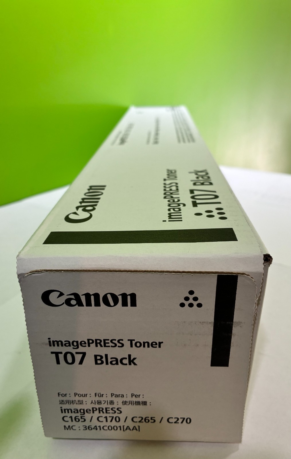 Canon T07 Black Toner 3641C001AA C165 C175 C265 C275 Genuine OEM - Sealed