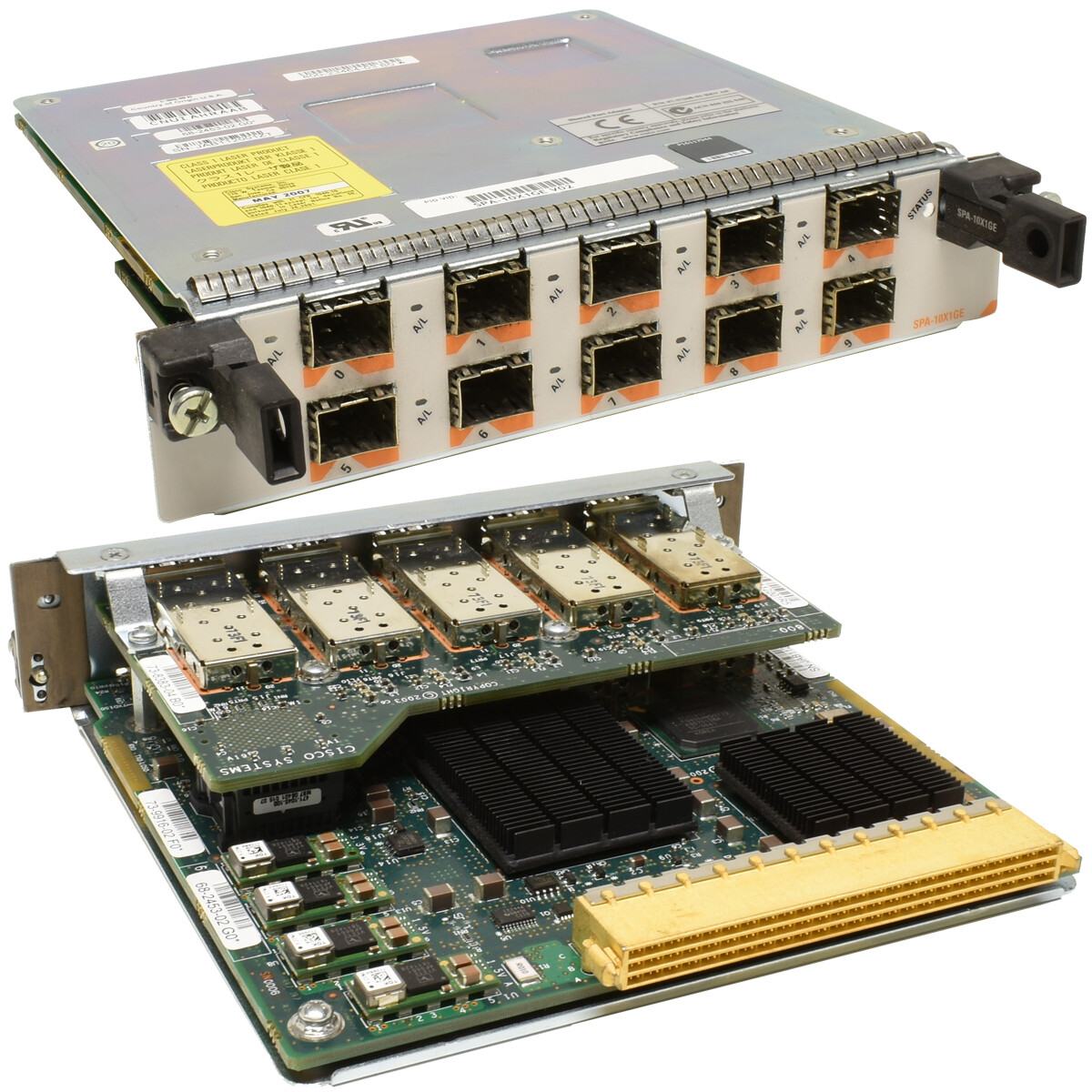 Cisco SPA-10X1GE V02 10-Port Gigabit Ethernet SFP Shared Port Adapter