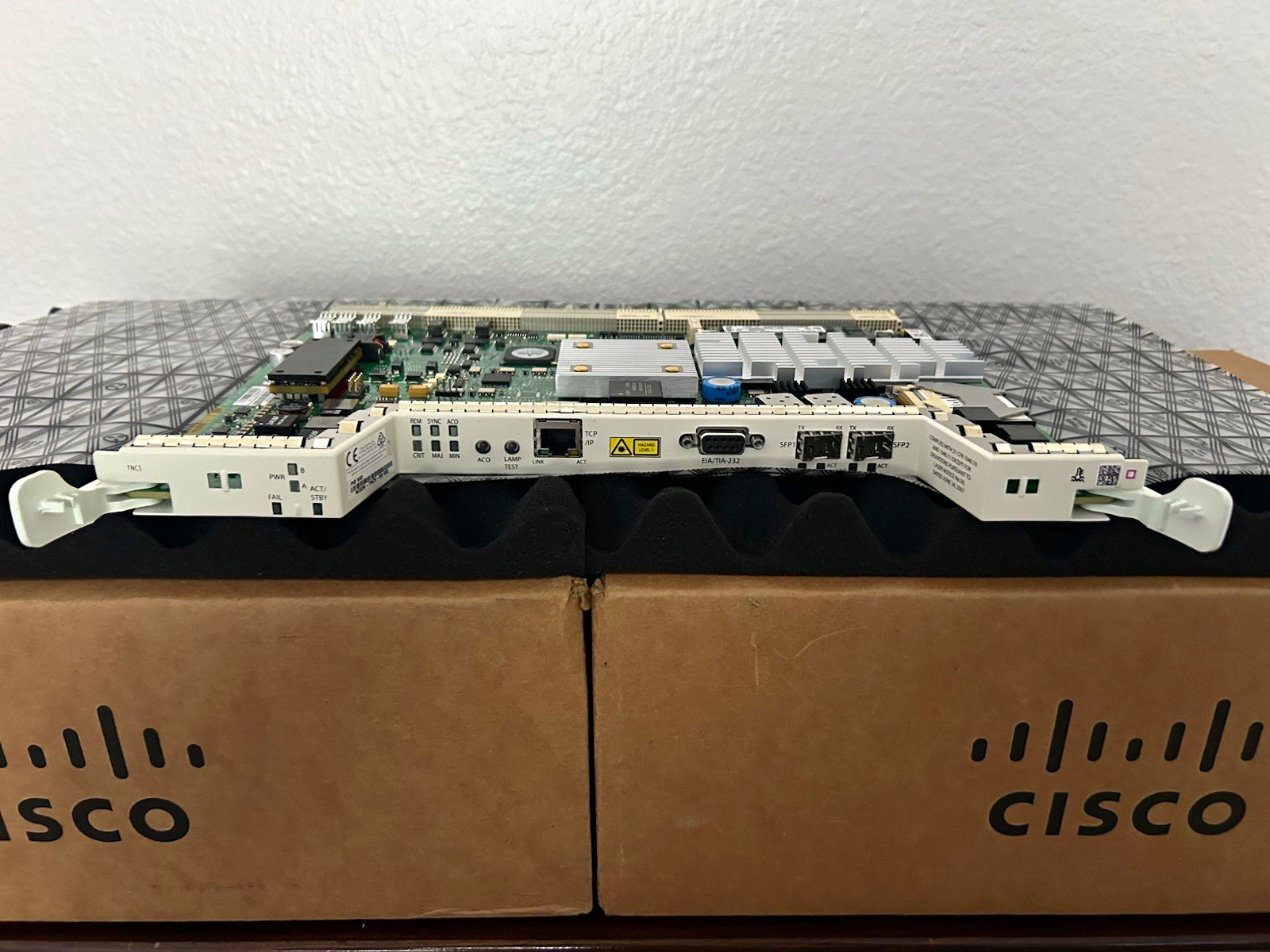 Cisco NCS 2000 NCS2K-TNCS-K9 Transport Node Controller Switch Module 2-Port SFP