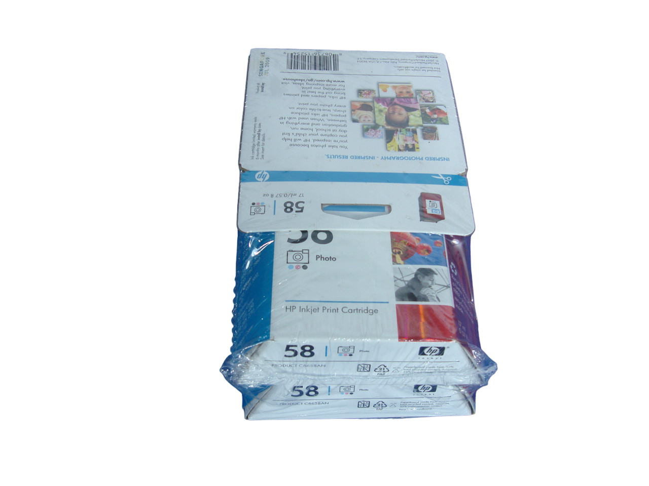NEW Case Lot of 24 Genuine OEM HP 58 Sealed Photo Inkjet Ink Cartridges C6658AN