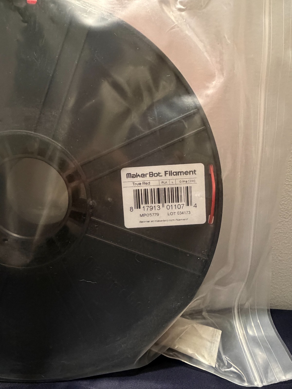 MAKERBOT 3D Printer Filament PLA 1.75mm 2 lb Sealed New - Red/White/Blue/Black