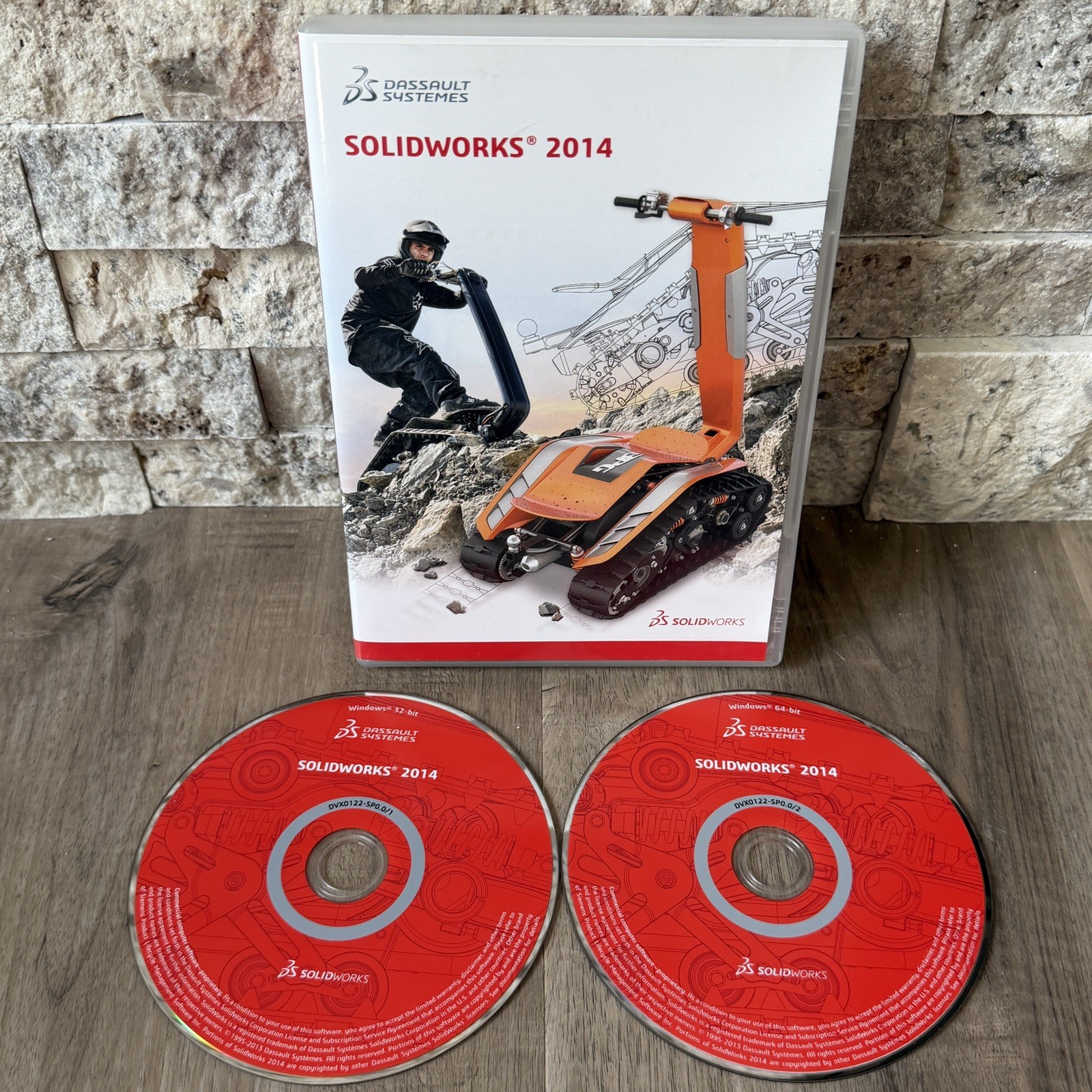 SOLIDWORKS 2014 2 Discs For Windows DVD NO SERIAL/CD KEY