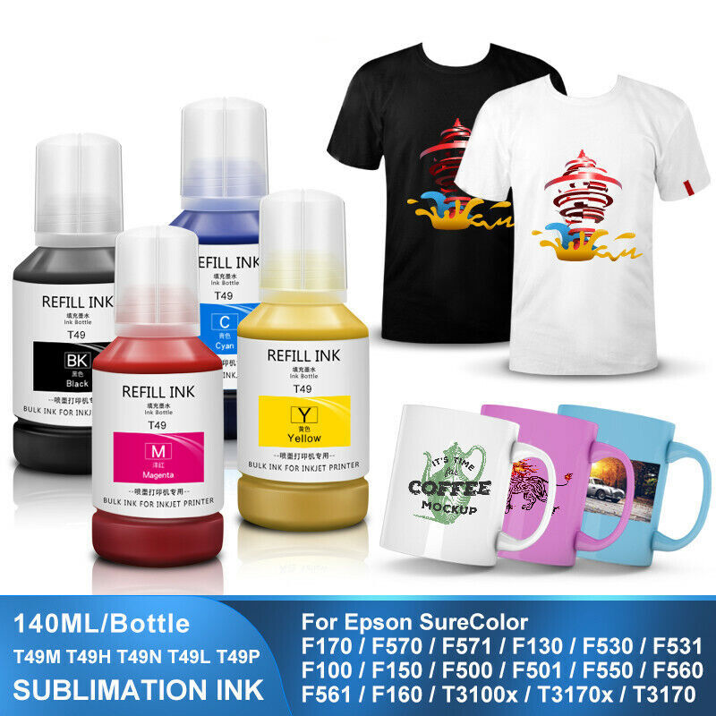 127ML Sublimation Ink For  001-004 101-106 502 504 544 T03Y L3150 L3110 L4150