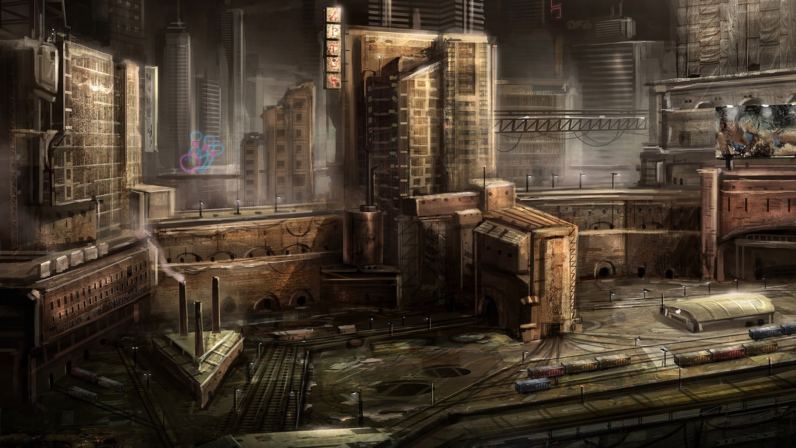 Landscape  art photoshopped creativity science fiction Custom Gaming Mat Desk