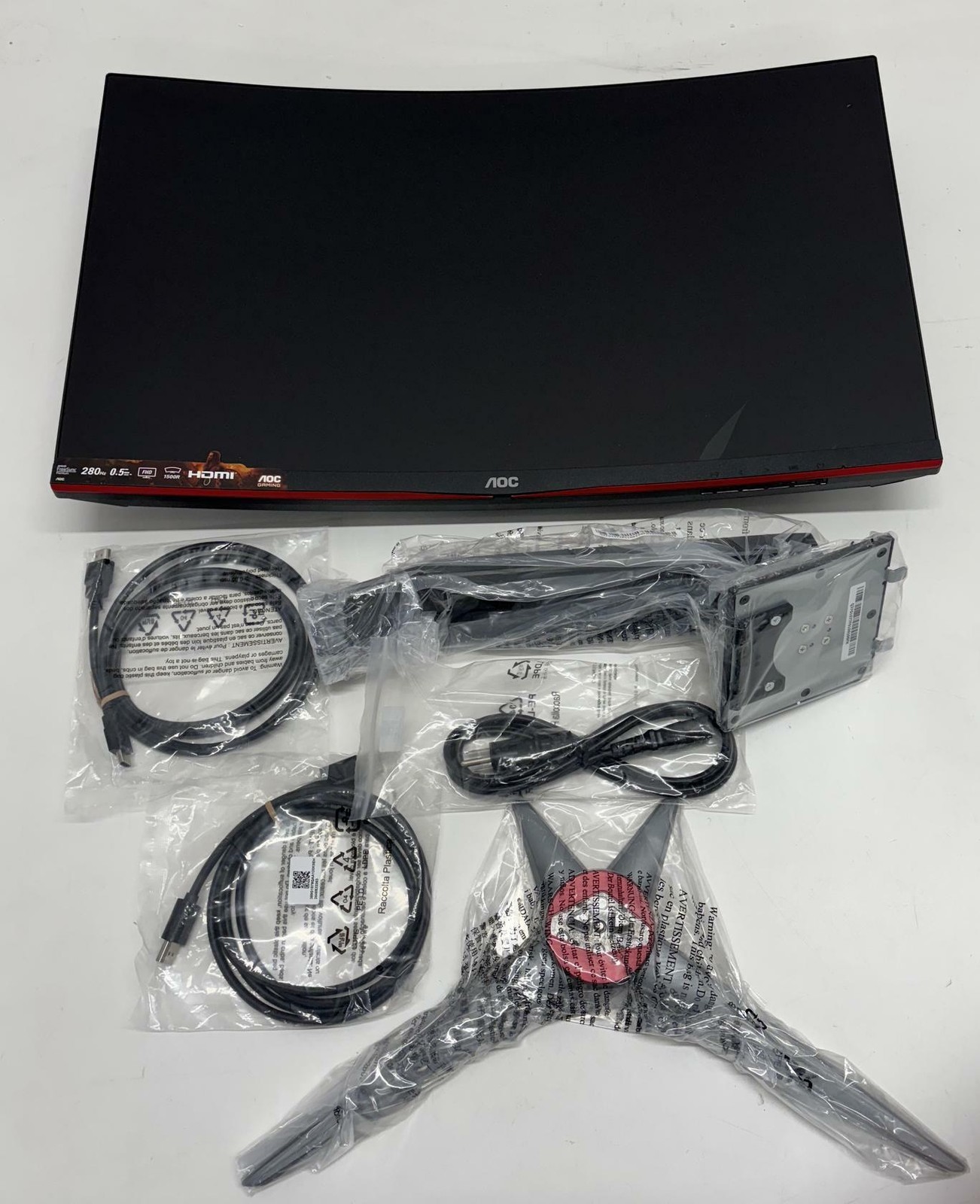 AOC C27G2Z 27" Curved Frameless Ultra-Fast Gaming Monitor-read