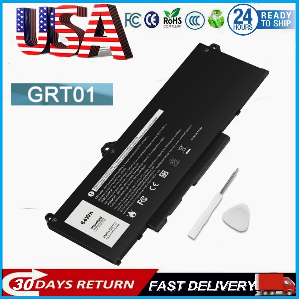 LOT GRT01 R05P0 64WH Battery For Dell Latitude 5531 5421 Precision 3581 3470