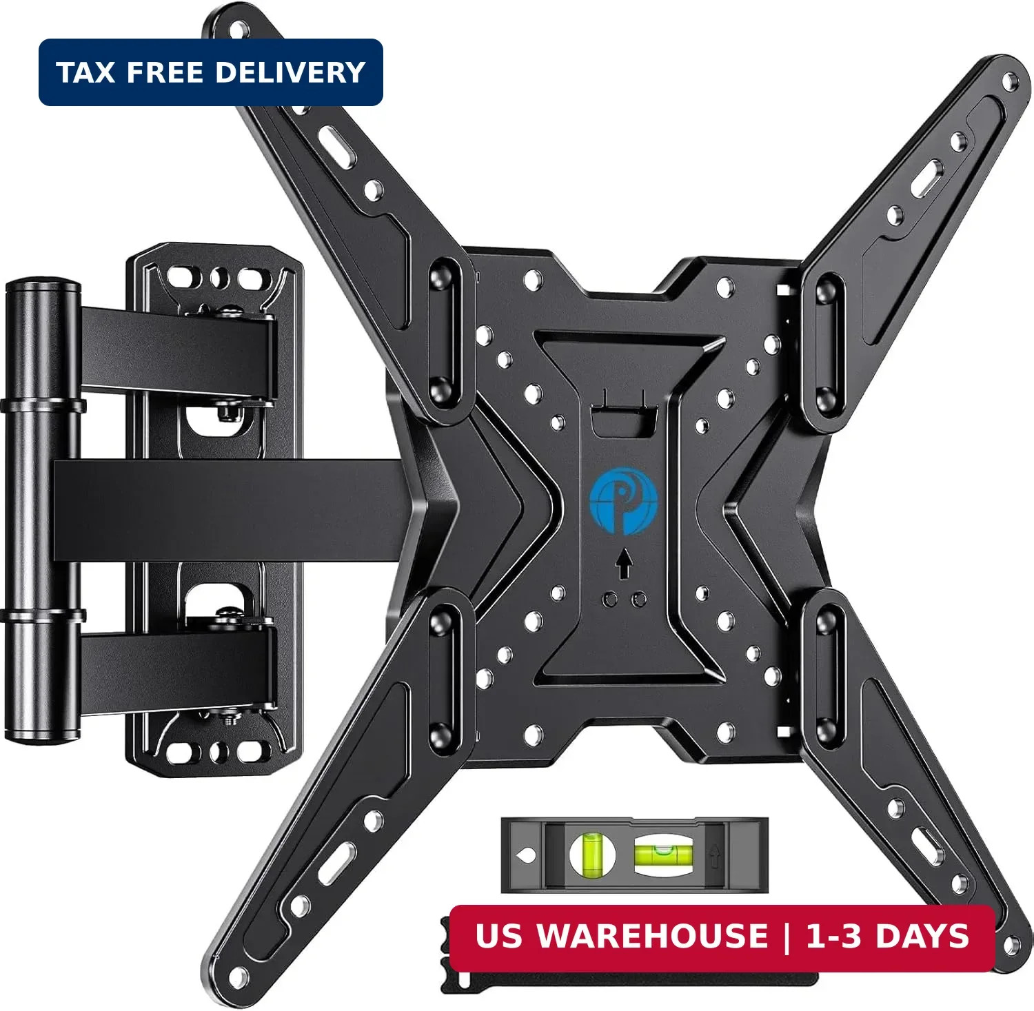 Pipishell TV Wall Mount for Most 26 32 50 55-60 inch TVs, Full Motion TV Mount w