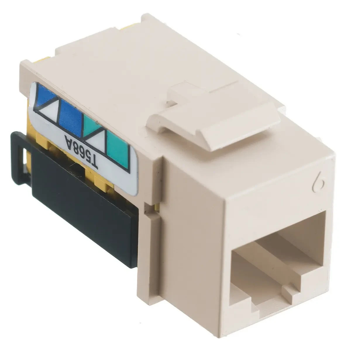 PACK of 25 Hubbell NSJ6LA 8-Position Universal Wiring Modular Jack, Cat 6 Module