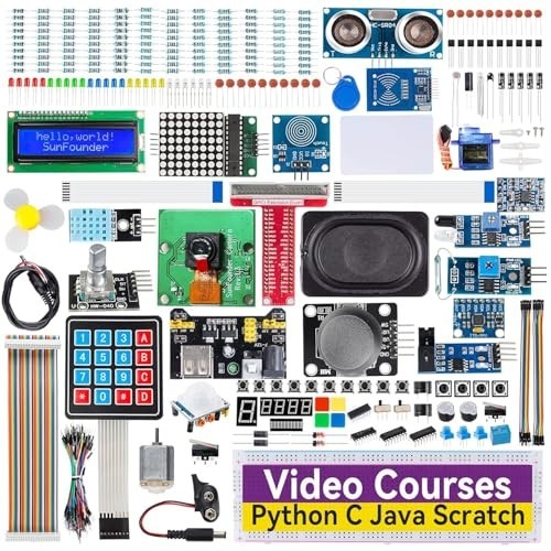 Raspberry Pi Starter Kit for Beginners, 337 Components, Multiple Languages