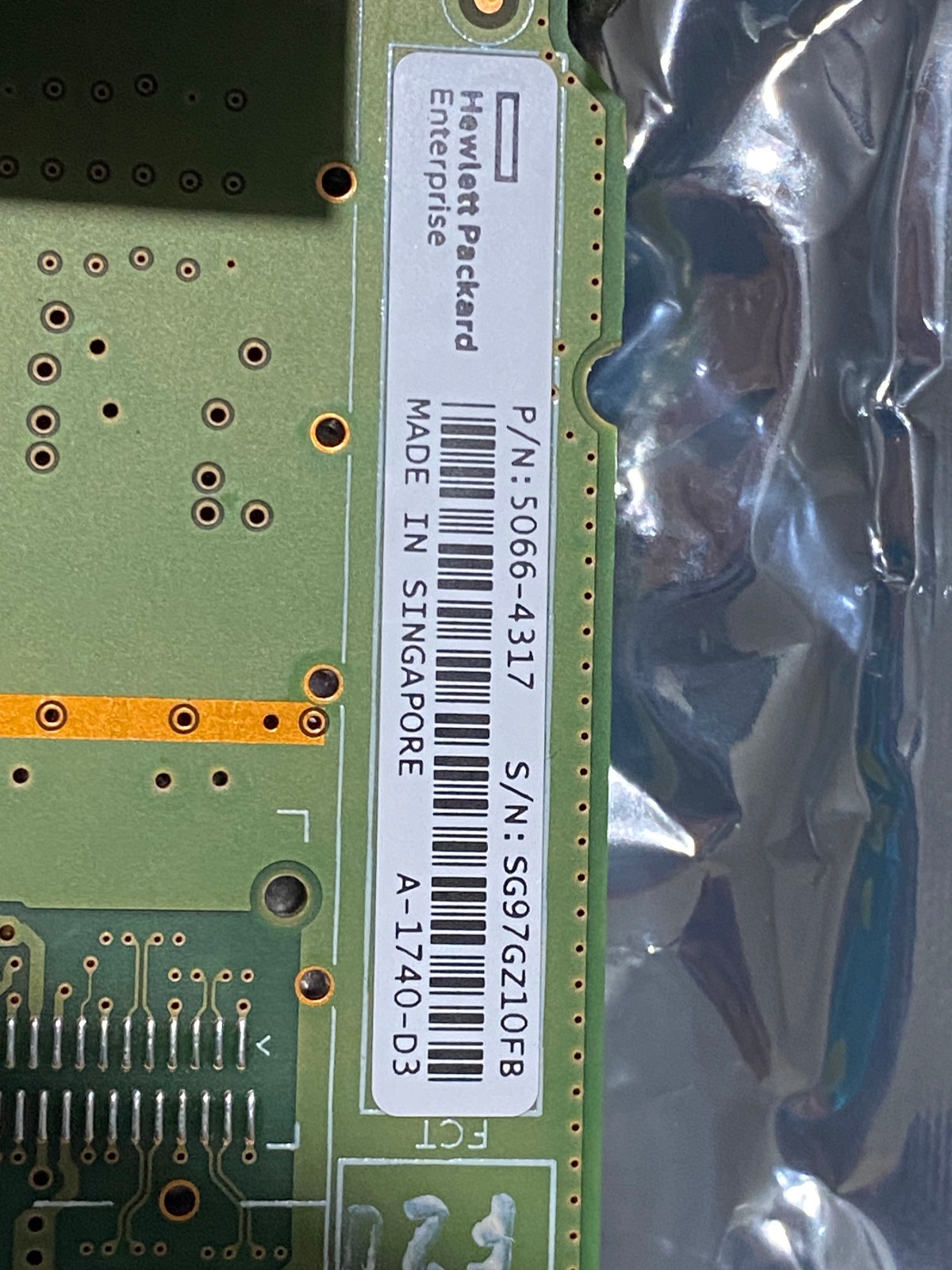 JL078A PN# 5066-4317 (1x 40GBE QSFP+) (single QSFP+ port) - MISSING ORIGINAL BOX