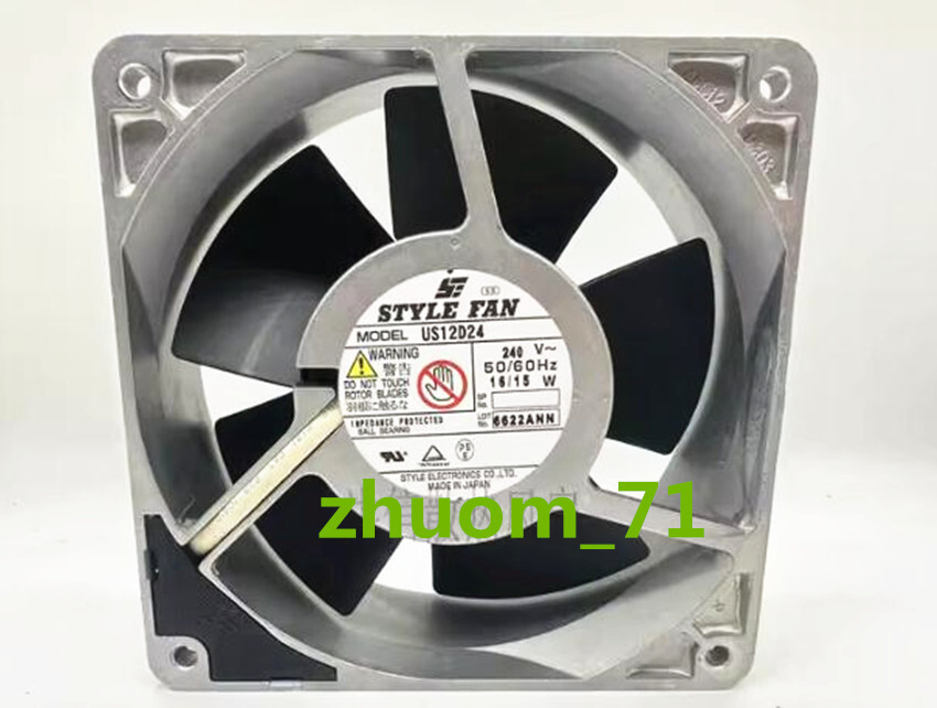1PC STYLE FAN 12038 US12D24 240V 50/60Hz 16/15W Silent turbo blower fan